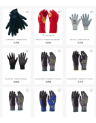 GUANTI DA LAVORO IN PELLE NYLON LATTICE NITRILE POLIESTERE POLIPROPILENE ANTITAGLIO