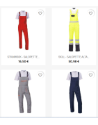 SALOPETTE PETTORINE DA LAVORO ANTINFORTUNISTICHE CERTIFICATE